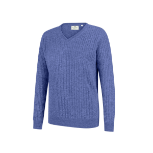 Lauder Ladies Cable Pullover Violet